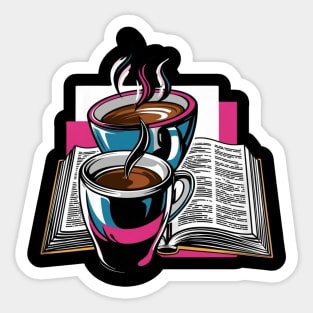 Book Lover's Coffee Break Sticker